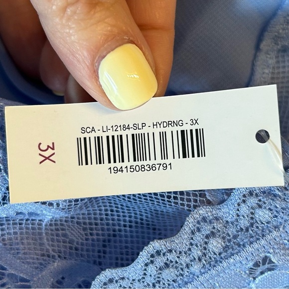 NEW ADORE ME Raquel Slip Lingerie WOMEN SZ 3X in MEDIUM BLUE - Picture 5 of 7